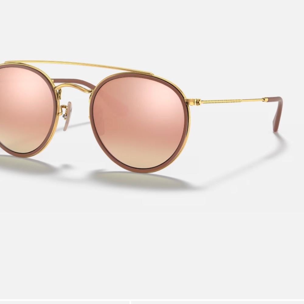 Ray Ban AUTHENTIC ROUND DOUBLE BRIDGE - Copper Gradient Flash color - Picture 7 of 7
